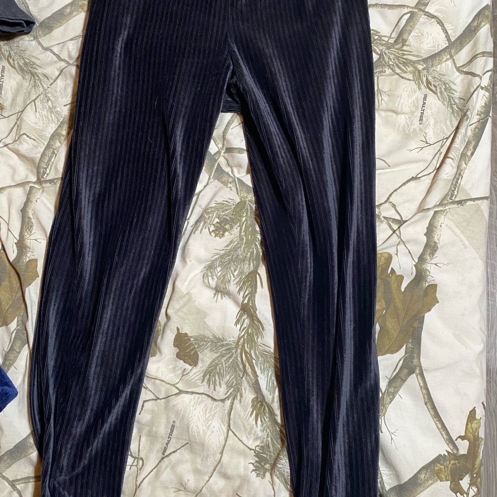 Black Pinstripe Pants